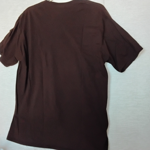 "Vintage Soul" Dark Brown Womans T-Shirt with Floral Cassette Design - Picture 2 of 5